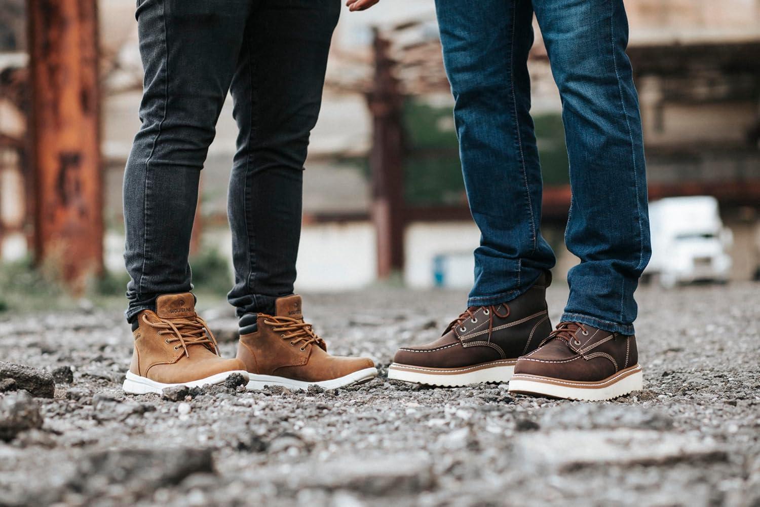 imageWolverine Mens Cotton Boot Crew Cotton Cushioning Socks 4PackBlack