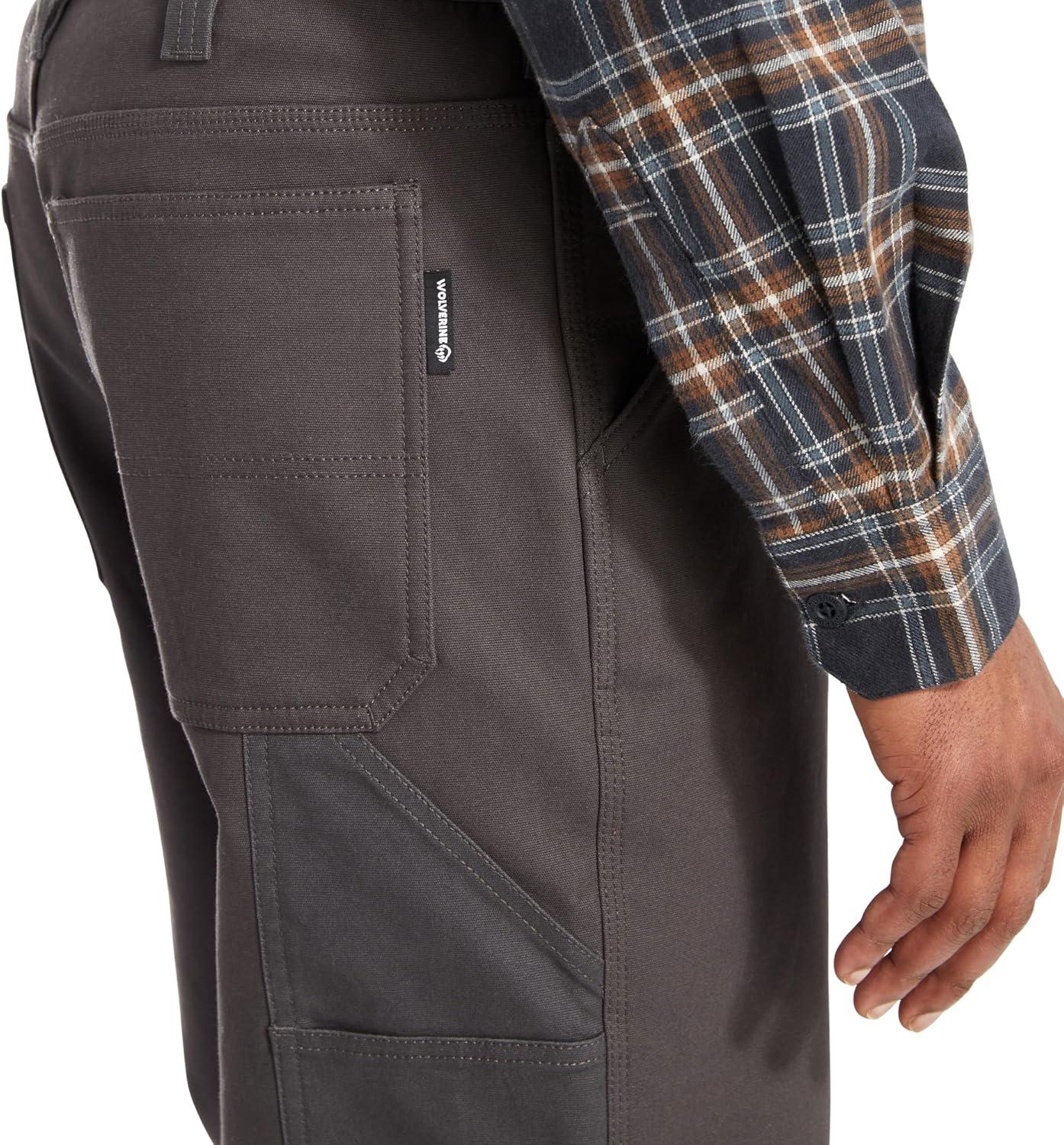 imageWolverine Mens Duralock Steelhead Fleece Lined Utility PantGranite