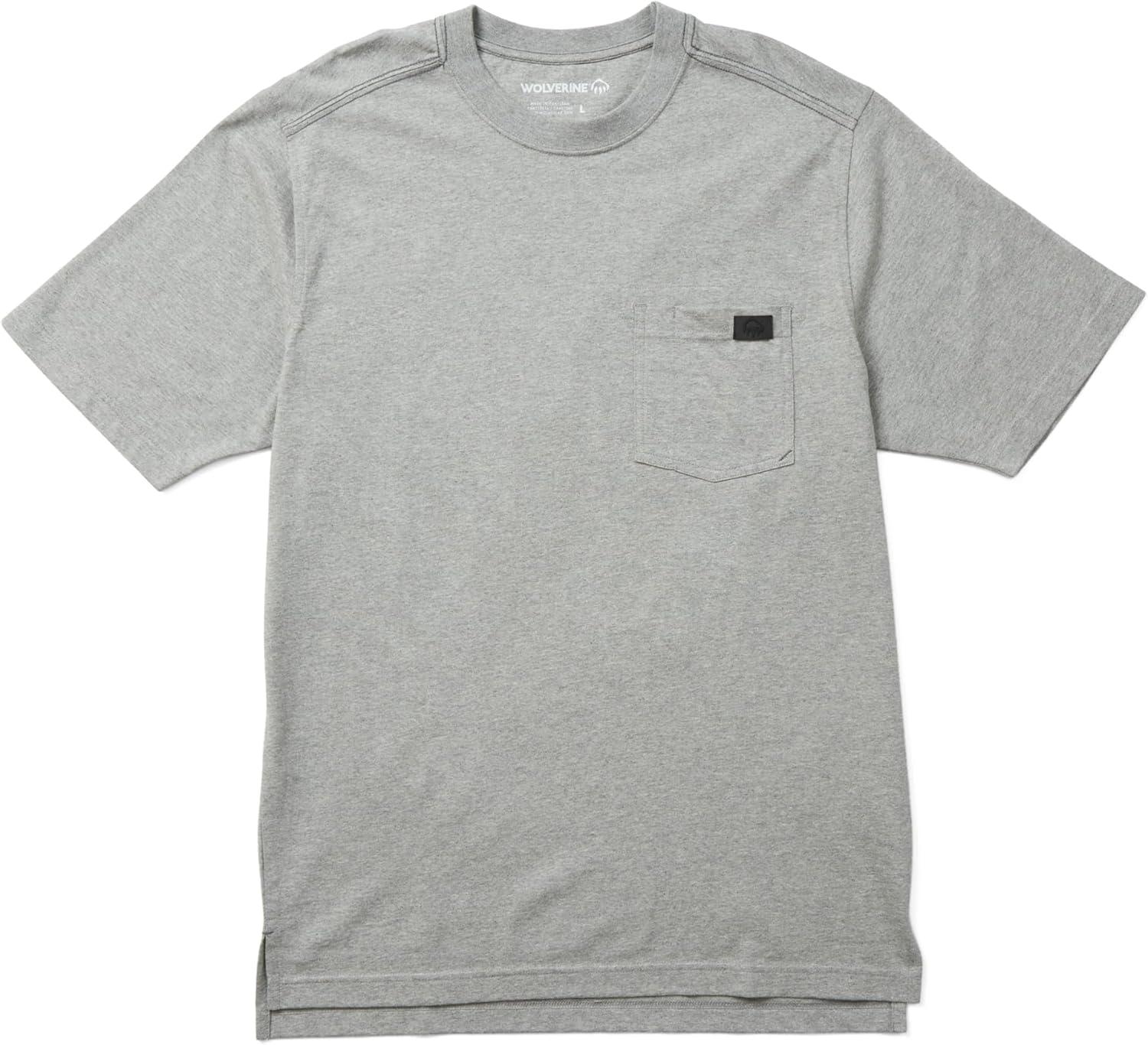 imageWolverine Mens Guardian Cotton Short Sleeve TeeLight Grey