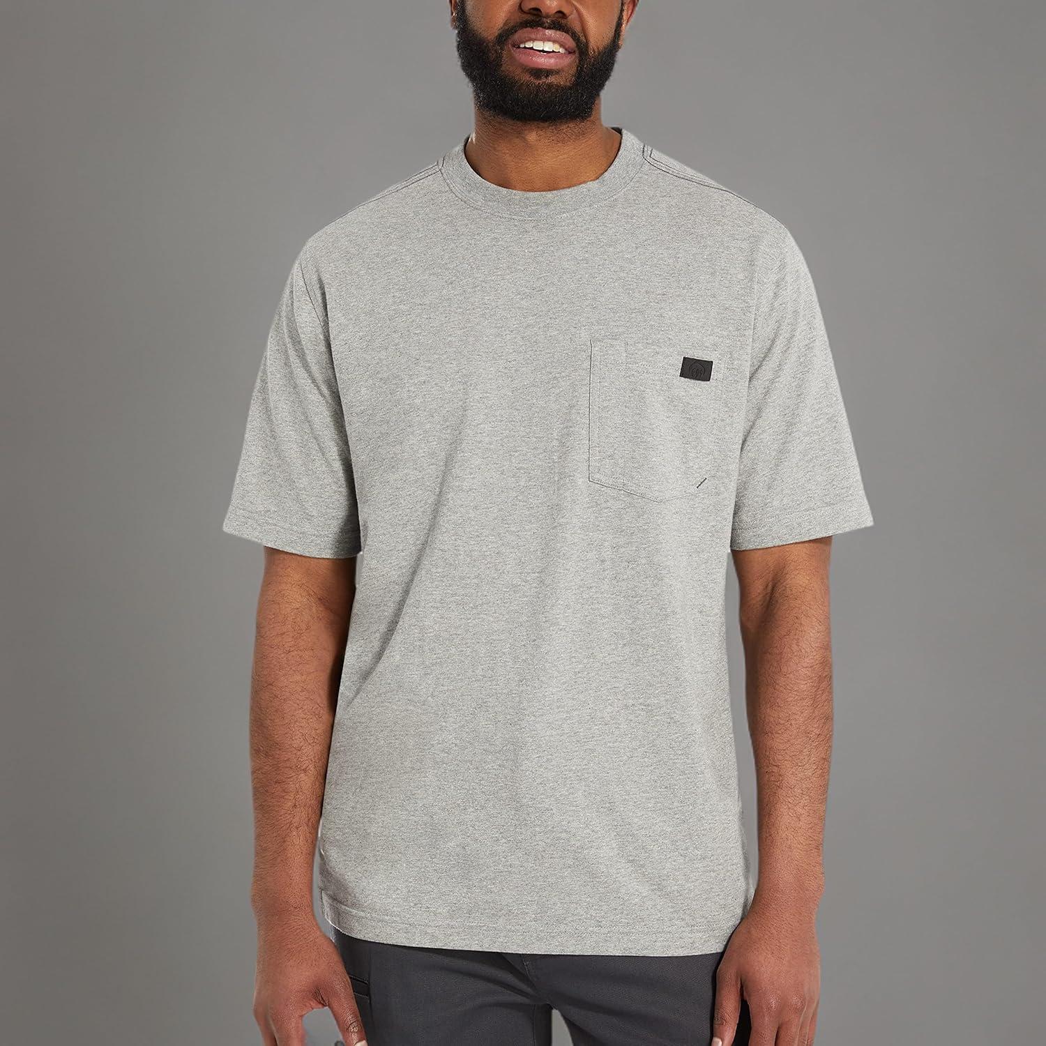 imageWolverine Mens Guardian Cotton Short Sleeve TeeLight Grey