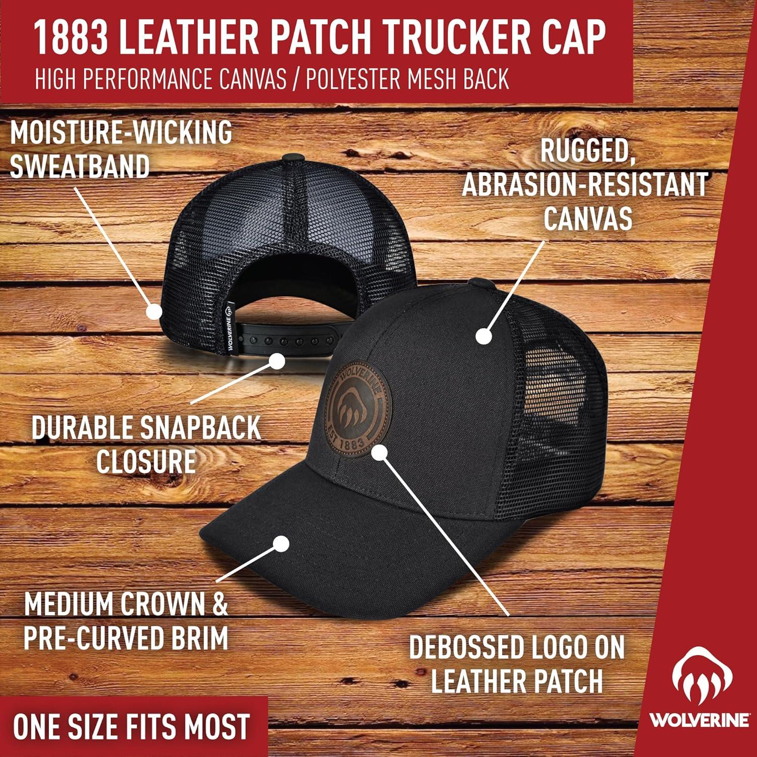 imageWolverine UnisexAdult Trucker Hat Snap Back Baseball Cap for Men and Women One Size Fits Most1883 Chestnut