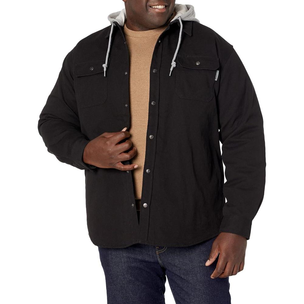 imageOverman Shirt Jac Big ampamp TallBlack