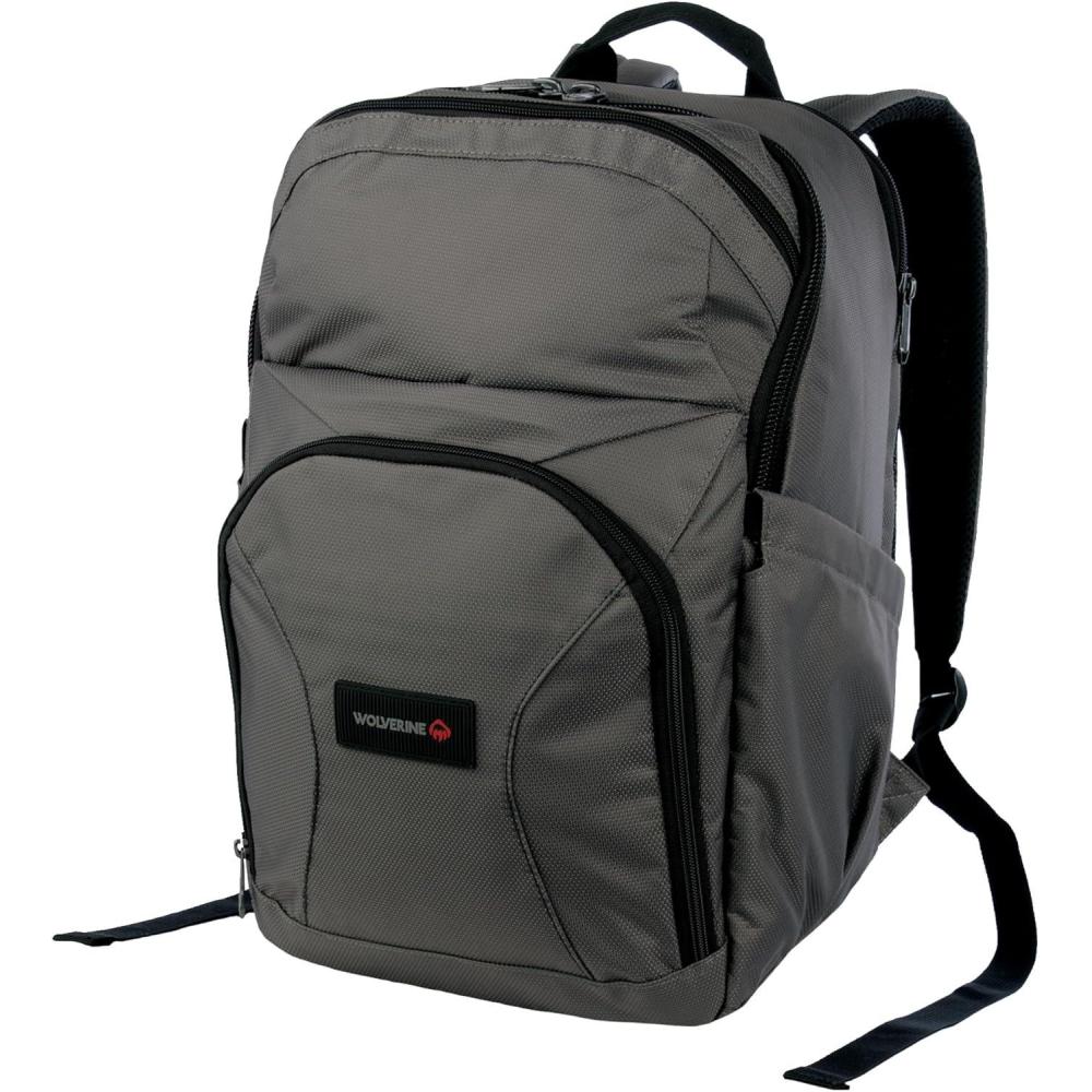 imageWOLVERINE 33L Backpack with Large Main Laptop Compartment and Cooling Straps Cargo ProBlackPro Gunmetal