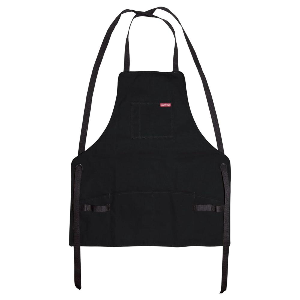imageWOLVERINE Guardian Cotton Work Apron Durable ampamp Comfortable for the Hardest Workers with Reinforced Pockets Cross Strap Support and Quick Access Chest Pocket BrownBlack