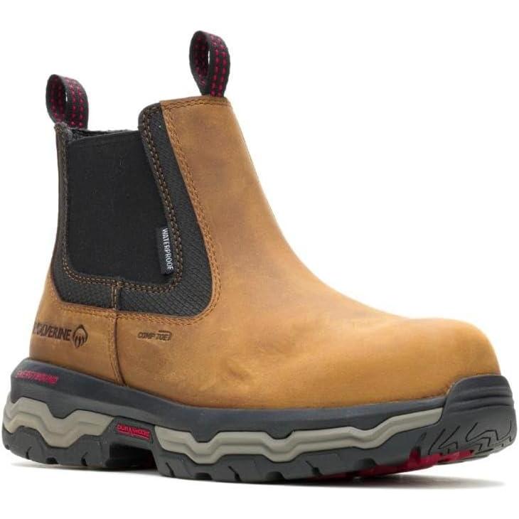 imageWolverine Mens Alpha Ft Infinity System CarbonMax Slipon Work RomeoDark Tan