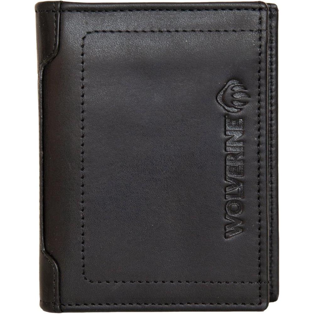 imageWolverine Mens Bifold Wallet  RFID Protection  Card Slots  Bill Pocket  Durable  Rugged  Leather  Canvas Guardian Hook ampamp LoopOynx One Size