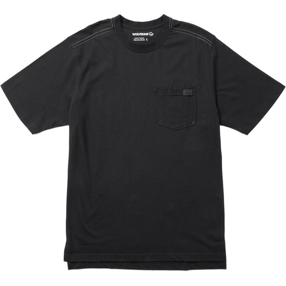 imageWolverine Mens Guardian Cotton Short Sleeve TeeBlack