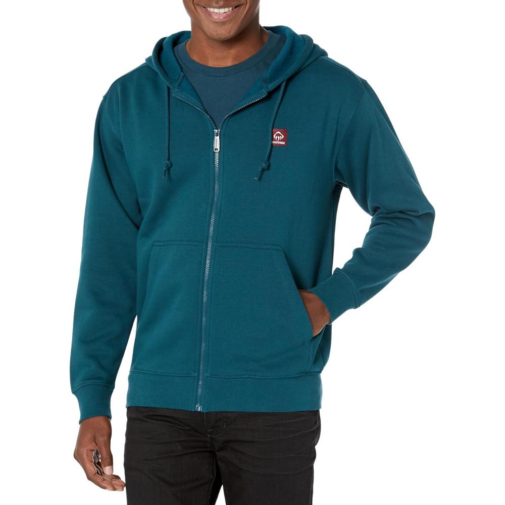 imageWolverine Mens Midweight Zip HoodyInk Blue