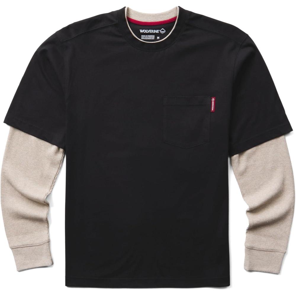 imageWolverine Mens Miter II TshirtBlack N Tan