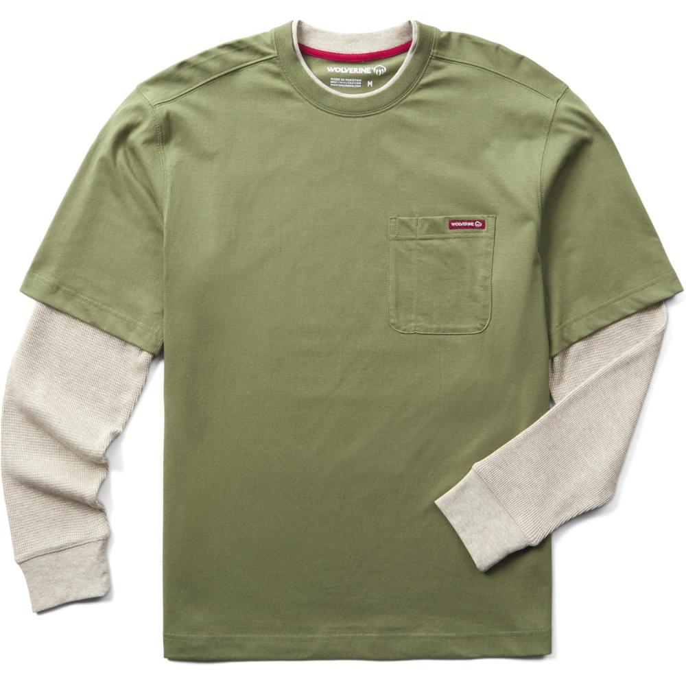 imageWolverine Mens Miter Ii Long Sleeve TeeLight Olive