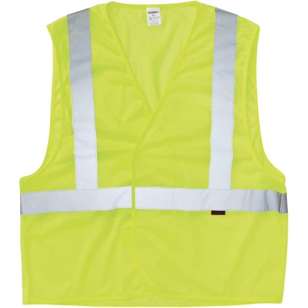 imageWolverine Mens Packable HiVis VestHi Vis Green