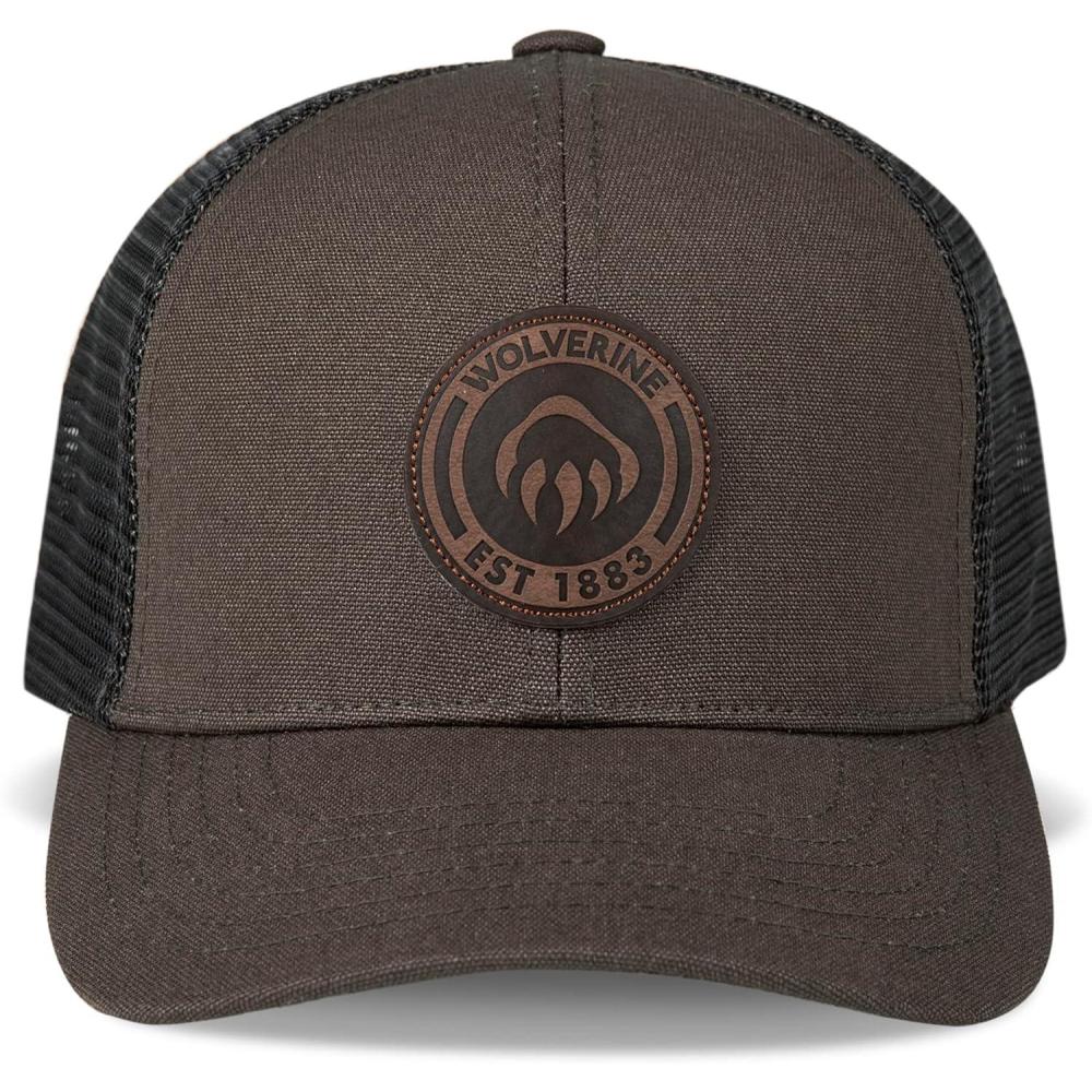 imageWolverine UnisexAdult Trucker Hat Snap Back Baseball Cap for Men and Women One Size Fits Most1883  Black Olive