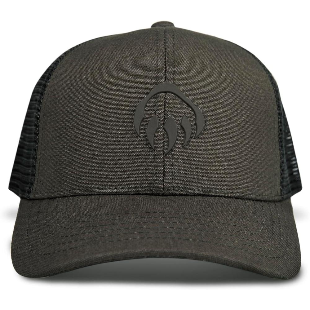 imageWolverine UnisexAdult Trucker Hat Snap Back Baseball Cap for Men and Women One Size Fits MostRaised  Black Olive