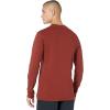 Guardian Cotton Long Sleeve Henley(Dark Brick)