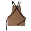 WOLVERINE Guardian Cotton Work Apron Durable & Comfortable for the Hardest Workers with Reinforced Pockets, Cross Strap Support and Quick Access Chest Pocket Brown(Brown)