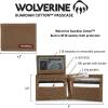 WOLVERINE Men’s Canvas/Leather Bifold Wallet | RFID Protection | ID Window | Card Slots | Bill Pocket | Durable | Leather | Canvas(Guardian Cotton – Onyx)