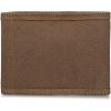 WOLVERINE Men’s Canvas/Leather Bifold Wallet | RFID Protection | ID Window | Card Slots | Bill Pocket | Durable | Leather | Canvas(Guardian Hook & Loop – Chestnut)