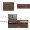 WOLVERINE Men’s Canvas/Leather Bifold Wallet | RFID Protection | ID Window | Card Slots | Bill Pocket | Durable | Leather | Canvas(Rancher Brown-Leather)