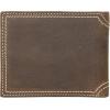 WOLVERINE Men’s Canvas/Leather Bifold Wallet | RFID Protection | ID Window | Card Slots | Bill Pocket | Durable | Leather | Canvas(Rancher Brown-Leather)