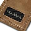 WOLVERINE Men’s Slim Wallet | Card Case | Money Clip | RFID Protection | ID Window | Rugged | Leather | Canvas(Rugged – Brown)