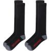 Wellington Boot OTC Socks – 2 Pairs – Wellie Moisture Wicking Cushioning(Black)