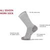 Wolverine Men’s All Season Work Mid Calf Socks (2-Pack)(Wolverine Assorted)