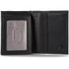Wolverine Men’s Bifold Wallet | RFID Protection | Card Slots | Bill Pocket | Durable | Rugged | Leather | Canvas, Guardian Hook & Loop-Oynx, One Size