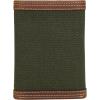 Wolverine Men’s Bifold Wallet | RFID Protection | ID Window | Card Slots | Bill Pocket | Durable | Leather | Canvas(Canvas/Leather – Black/Olive)