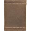 Wolverine Men’s Bifold Wallet | RFID Protection | ID Window | Card Slots | Bill Pocket | Durable | Leather | Canvas(Rugged – Brown)