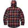 Wolverine Mens Bucksaw Hooded Flannel Shirt Jac(Garnet Plaid)