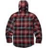 Wolverine Men’s Bucksaw Hooded Flannel Shirt Jac(Garnet Plaid)
