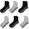 Wolverine Men’s Cotton Comfort Ankle Socks (6-Pairs)(Ankle – Gray)