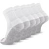 Wolverine Men’s Cotton Comfort Ankle Socks (6-Pairs)(Ankle – White)