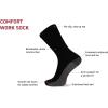 Wolverine Men’s Cotton Comfort Crew Socks (6-Pack)(Crew – Black)