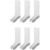 Wolverine Men’s Cotton Comfort Crew Socks (6-Pack)(Crew – White)