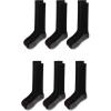 Wolverine Men’s Cotton Comfort Over the Calf Socks (6-Pairs)(Otc – Black)