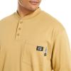 Wolverine Men’s Flame Resistant Long Sleeve Henley T-shirt(Khaki)