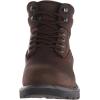 Wolverine Men’s Floorhand Waterproof 6” Steel-Toe Work Boot(Dark Brown)