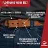 Wolverine Men’s Full Grain Leather Work Belt | Workwear | Heavy Duty | Utility | Rugged | Durable | Metal Buckle(Floorhand – Gravel)