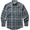 Wolverine Mens Glacier Heavyweight Long Sleeve Flannel(Greystone Plaid)