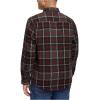 Wolverine Mens Glacier Heavyweight Long Sleeve Flannel(Midnight Blk Pl)