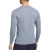 Wolverine Mens Guardian Cotton Long Sleeve Pocket Tee(Blue Heather)