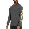 Wolverine Men’s Long Sleeve Graphic Tee(Dark Grey Heather)