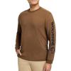 Wolverine Men’s Long Sleeve Graphic Tee(Pecan)