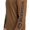 Wolverine Men’s Long Sleeve Graphic Tee(Pecan)