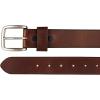 Wolverine Men’s Reversible Full Grain Leather Belt | Heavy Duty | Workwear | Casual | Durable | Metal Buckle(Signature – Brown)