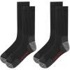 Wolverine Men’s Safety Toe Work Boot Crew Socks (2-Pack)(Black)