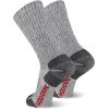 Wolverine Men’s Safety Toe Work Boot Crew Socks (2-Pack)(Gray)