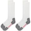 Wolverine Men’s Safety Toe Work Boot Crew Socks (2-Pack)(White)