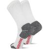 Wolverine Men’s Safety Toe Work Boot Crew Socks (2-Pack)(White)